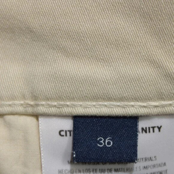 Citizens of Humanity NWT 5 Pocket Jean Cut Pants Size 36 US Solid Beige Cotton